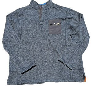 Woolrich Pullover Sweater Mens Quarter Button Shirt Size Large (540)